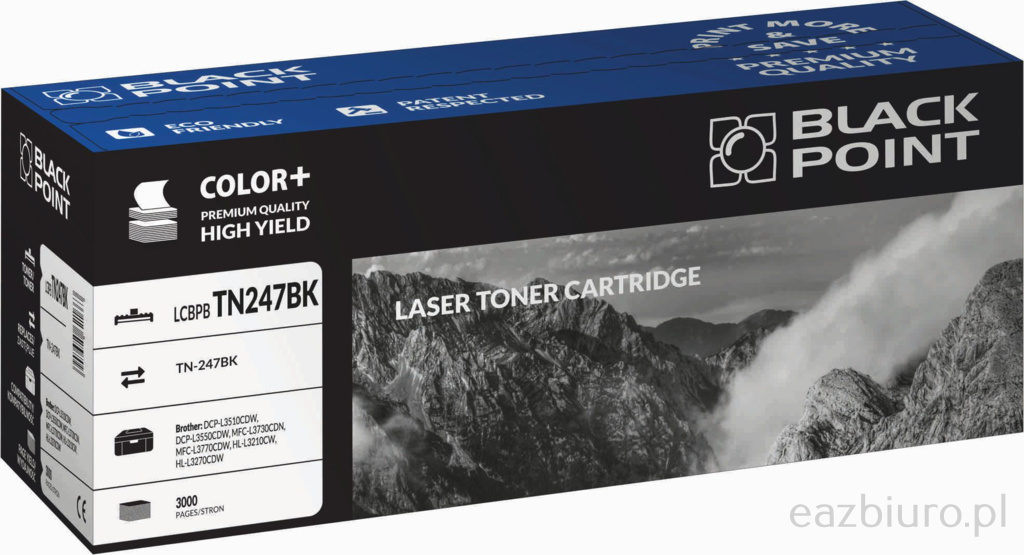 Toner Black Point Brother tn-247bk - lc Black Pointbtn247bk | eazbiuro.pl | Sprawdź ofertę!