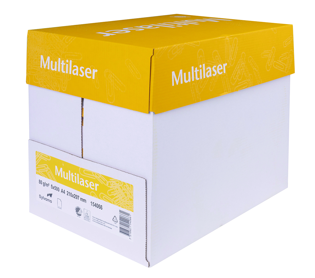 Papier ksero MULTILASER, A4, klasa C, 80gsm, 500ark.