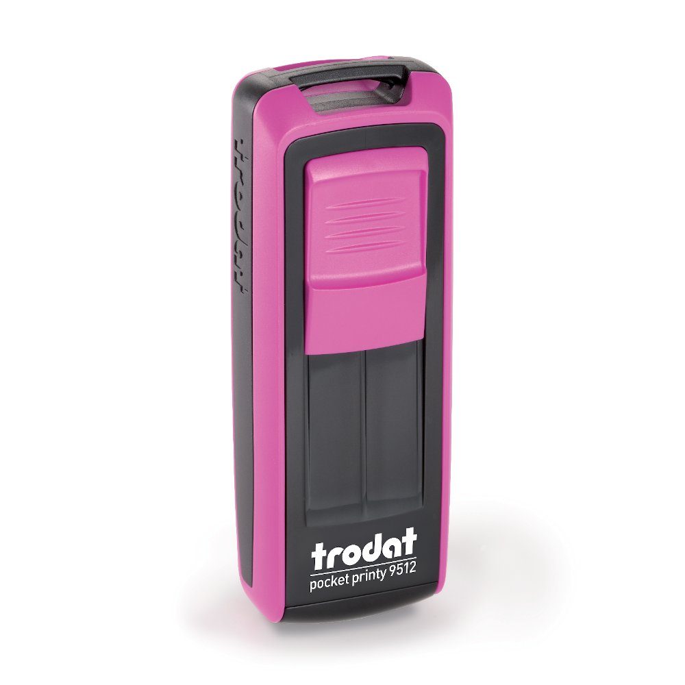 Pieczątka 9512 pocket printy różowo-czarna, 38x14 mm, Trodat | eazbiuro.pl | Kup skutecznie!