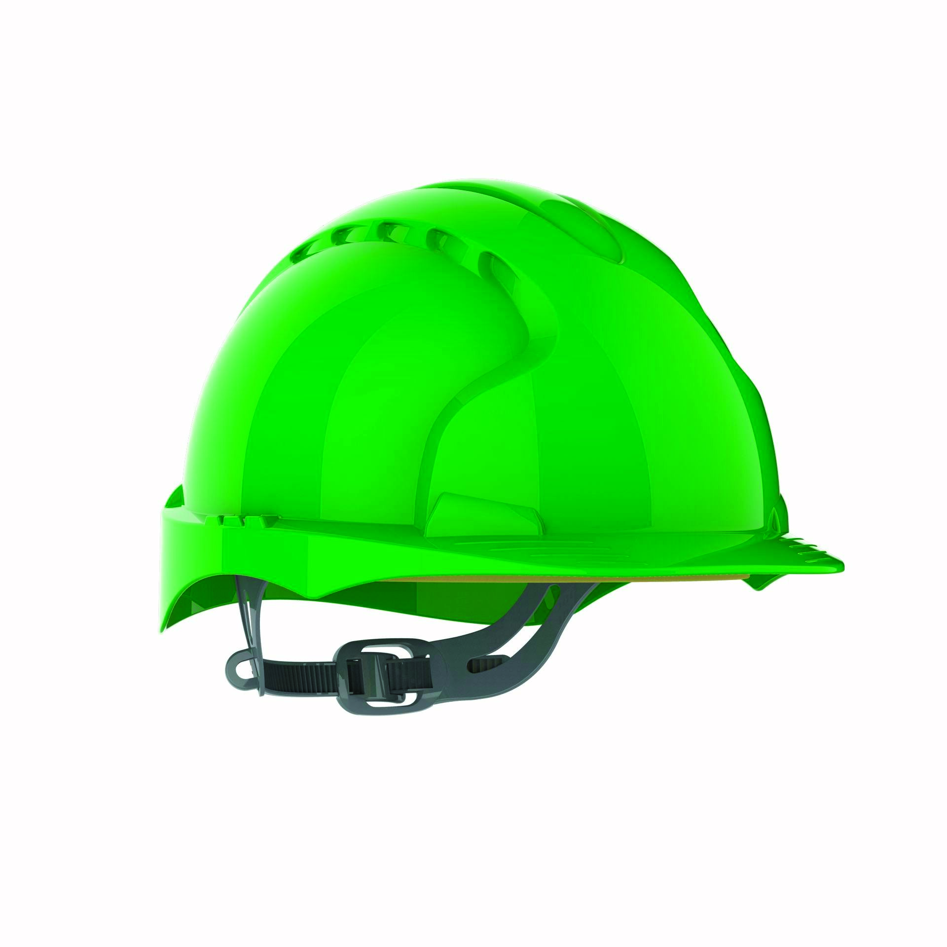 Hełm ochronny EVO®2, pasek przesuwny, niewentylowany, zielony