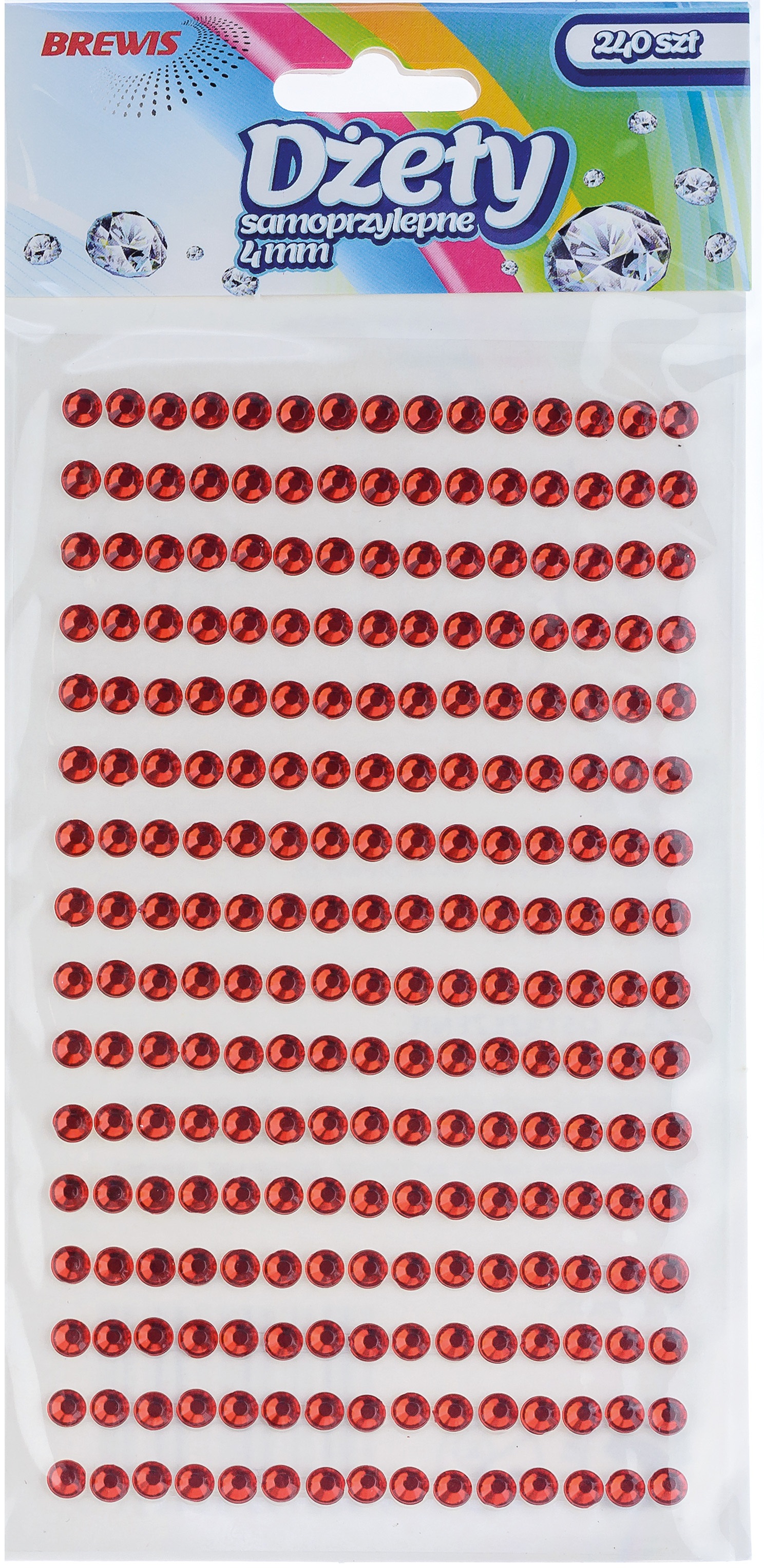 Dżety samoprzylepne 4 mm ds12 czerwone | eazbiuro.pl | Zamów bez zwłoki!