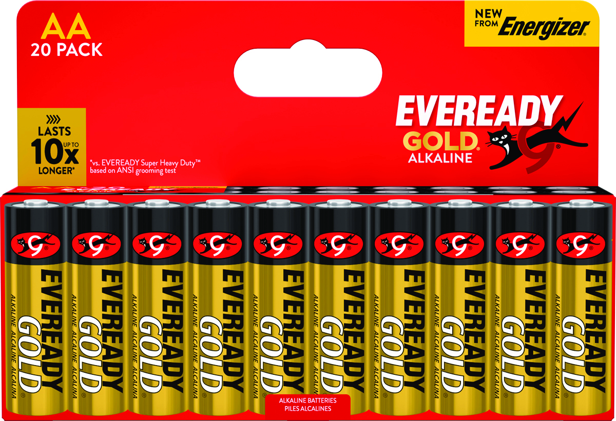 Bateria EVEREADY GOLD from ENERGIZER, AA, LR6, 1,5V, DHP20 EU, 20 szt.