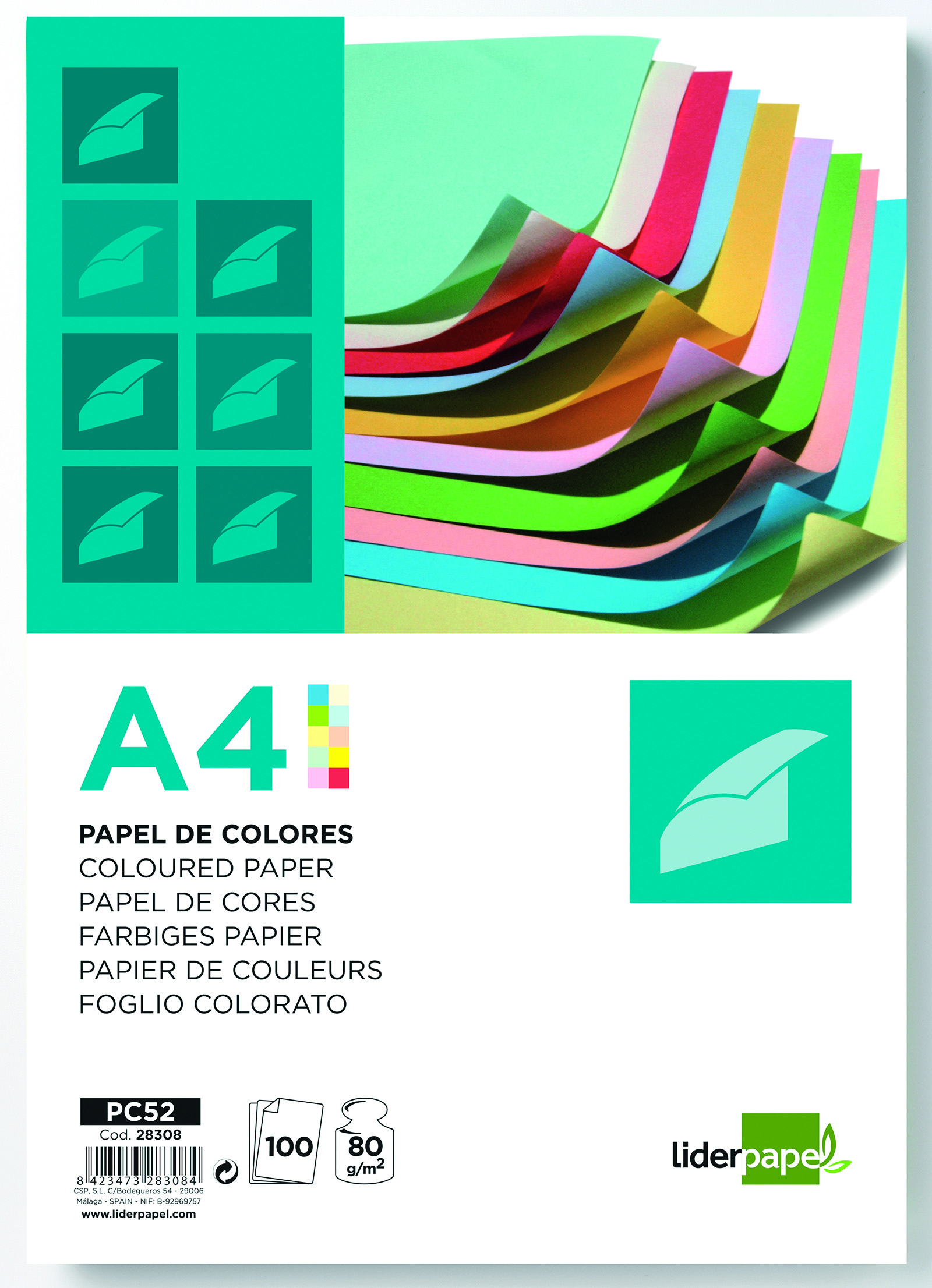 Papier ksero mix A4 lp 100 sztuk, 10 kolorów Papier ksero mix A4 lp 100 sztuk, 10 kolorów
