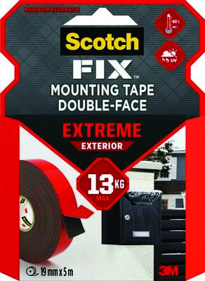 Taśma montażowa dwustronna 19mm x 5m czarna Scotch Taśma montażowa dwustronna 19mm x 5m czarna Scotch