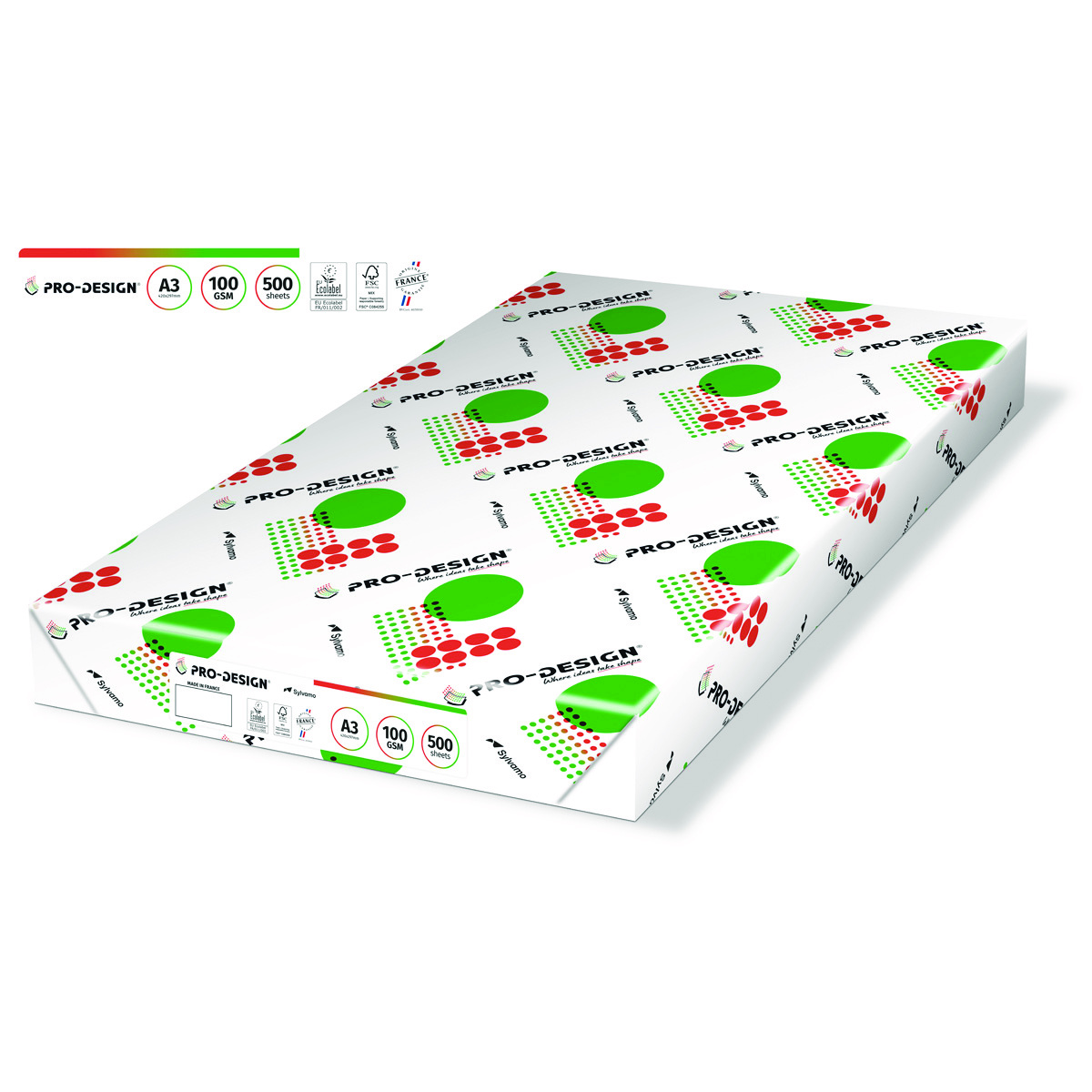 Papier ksero pro-design fsc, satynowany, klasa a++, A3, 168cie, 100gsm, 500 ark. Papier ksero pro-design fsc, satynowany, klasa a++, A3, 168cie, 100gsm, 500 ark.