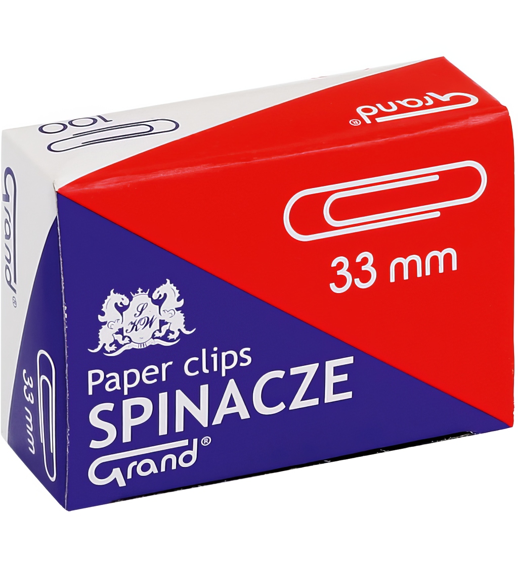 Spinacze 33mm Grand okrągłe