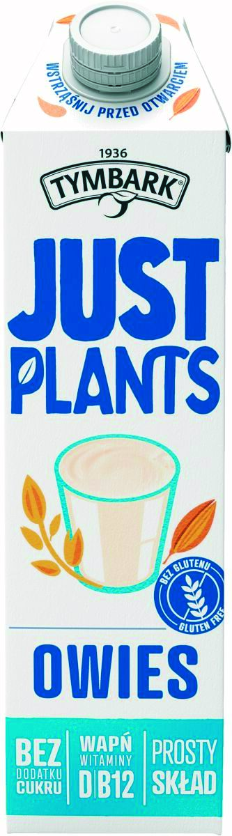 Napój roślinny TYMBARK Just Plants, owsiany, 1l