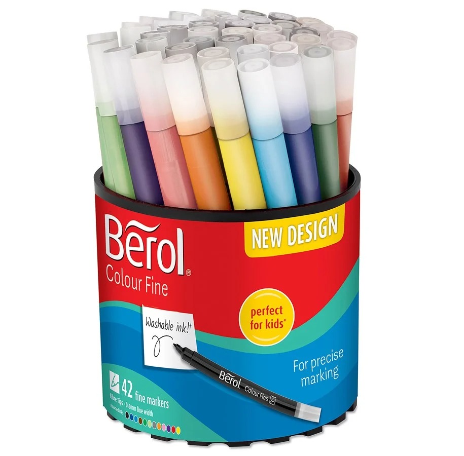 Flamastry berol w kubeczku 42 szt. Flamastry berol w kubeczku 42 szt.