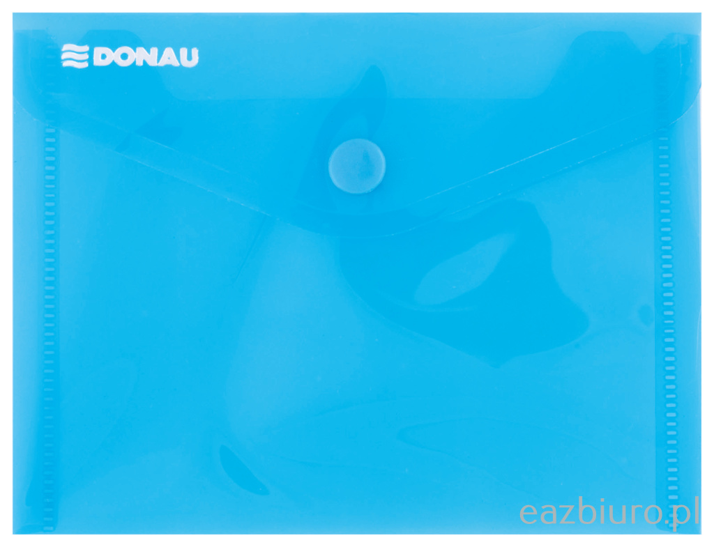 Teczka kopertowa Donau zatrzask, pp, A6, 180mikr., niebieska | eazbiuro.pl | Zamów bez zwłoki!