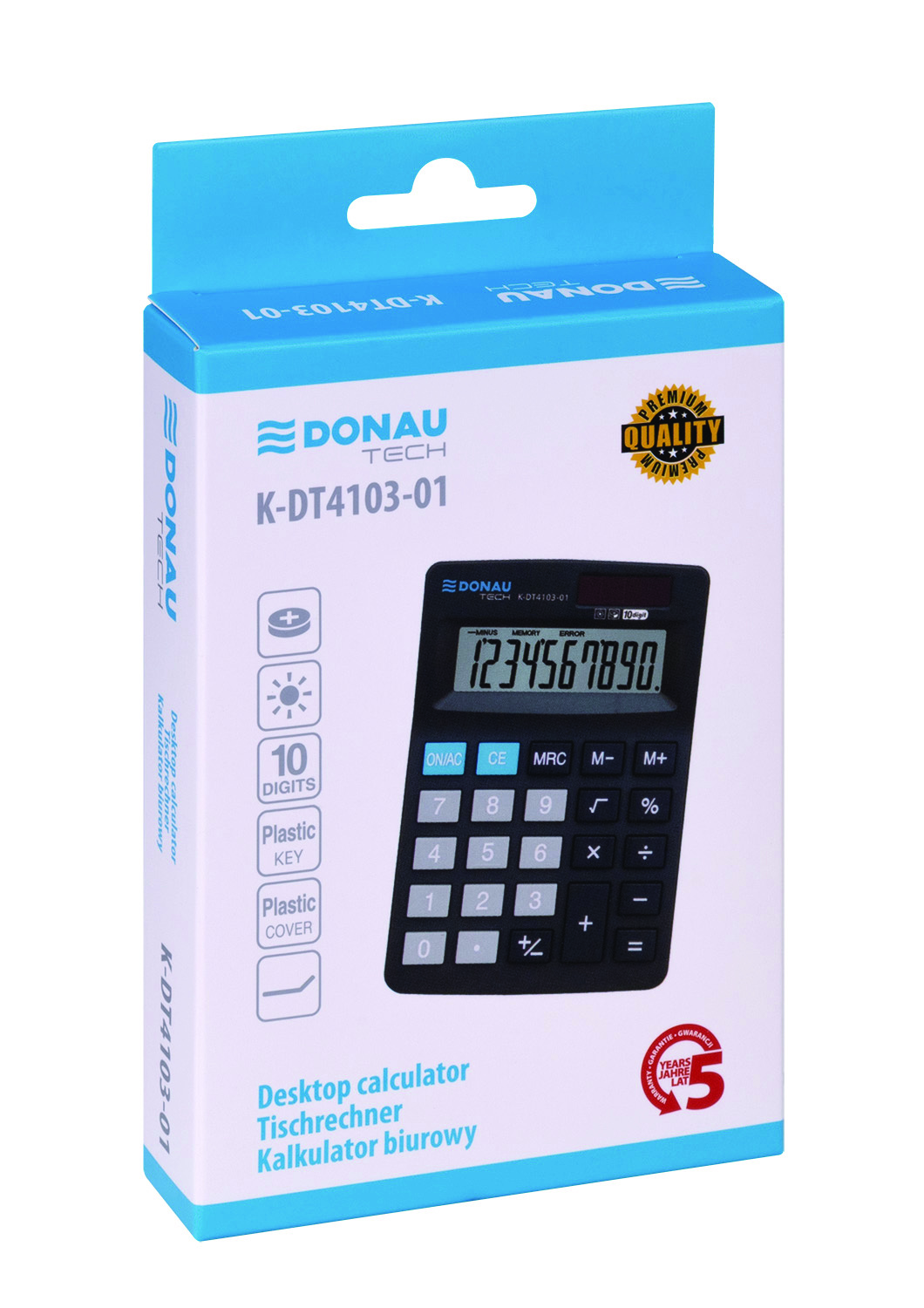 Kalkulator biurowy DONAU TECH, CI-SDC022SR, 10-cyfr. wyświetlacz, wym. 127x88x23 mm, czarny Kalkulator biurowy DONAU TECH, CI-SDC022SR, 10-cyfr. wyświetlacz, wym. 127x88x23 mm, czarny