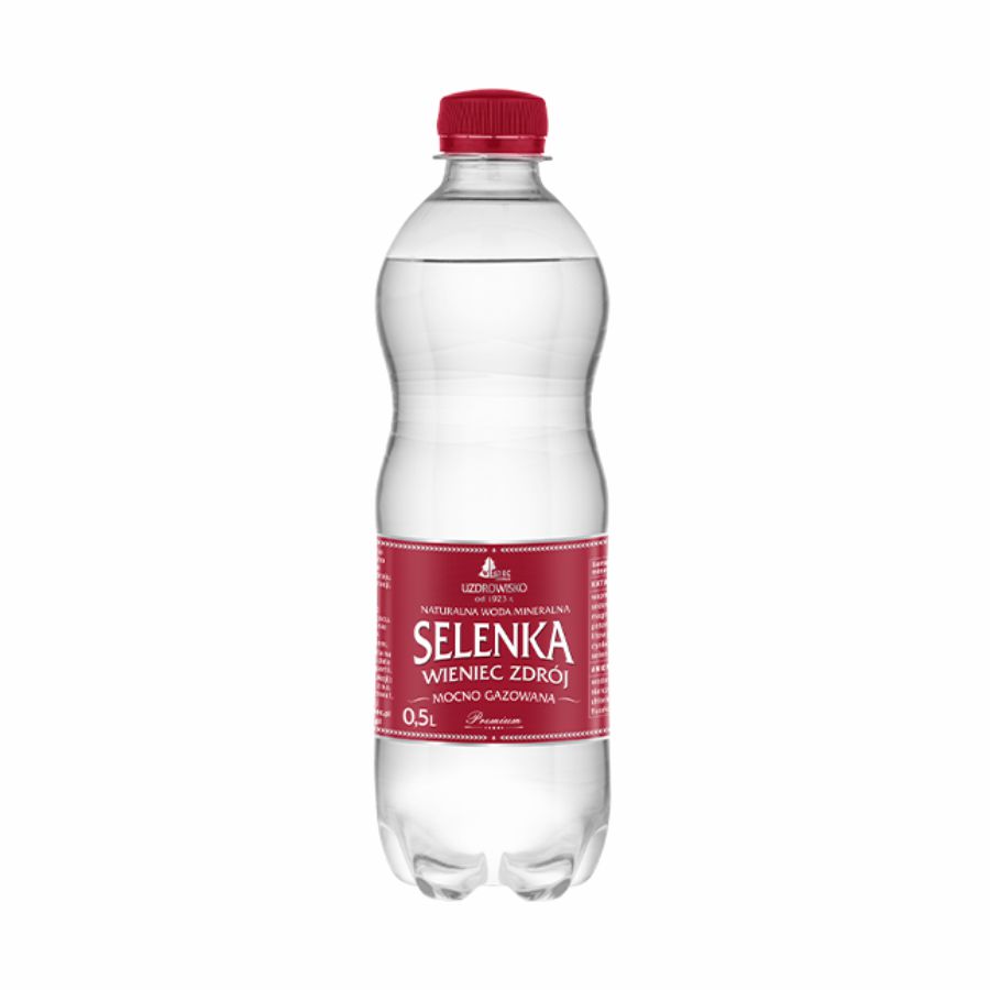 Woda mineralna Selenka 0,5l mocno gazowana bez kaucji