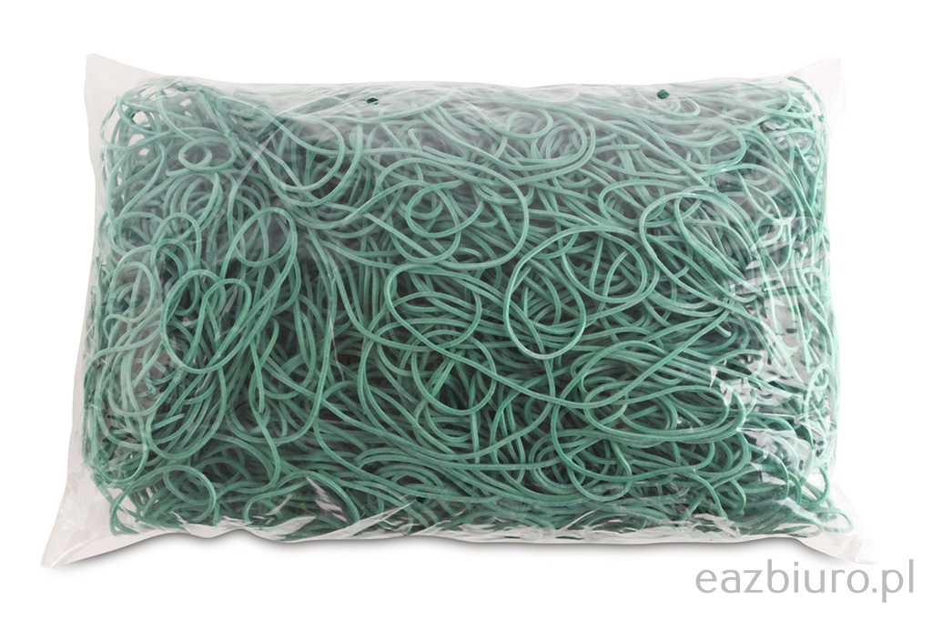 Gumki reCepturki Office Products, średnica 100mm, 1,5x1,5mm, 60% kauczuku, 1000g, zgrzewka, zielone
