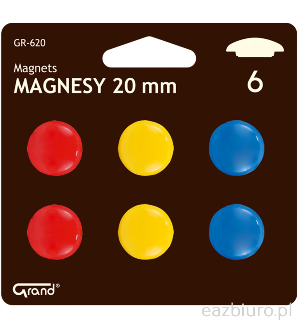 Magnesy cm-20 mm / gr-620 blister | eazbiuro.pl | Wybierz i kup!