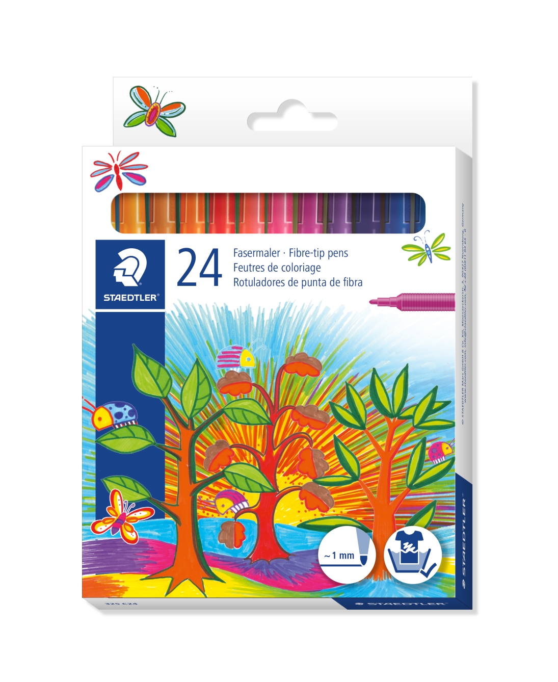 Flamastry szkolne Noris club, 24 kolory, Staedtler Flamastry szkolne Noris club, 24 kolory, Staedtler
