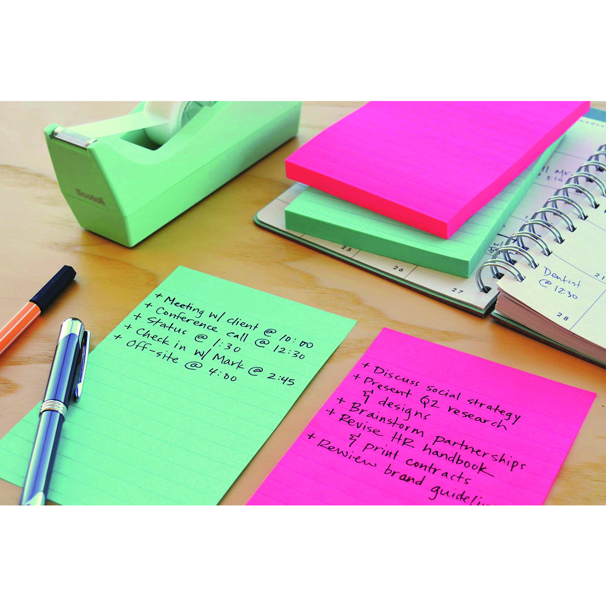 Karteczki samoprzylepne Post-it® Super Sticky XXL, COSMIC, w linię, 101x152mm, 3x90 kart.
