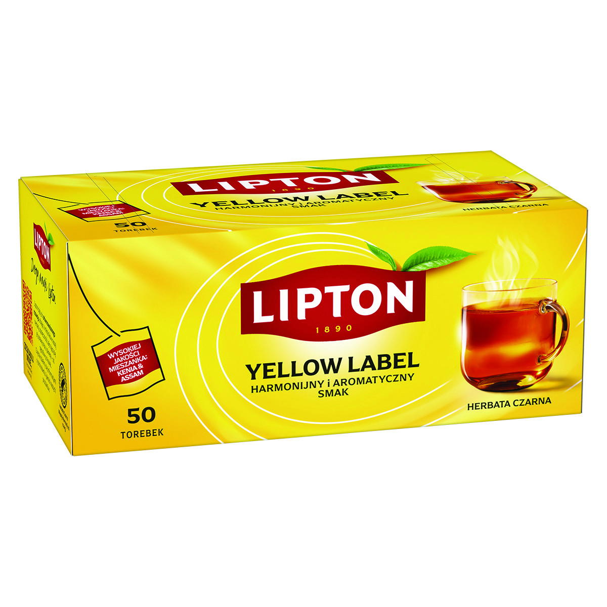 Herbata czarna Lipton yellow label 50 torebek