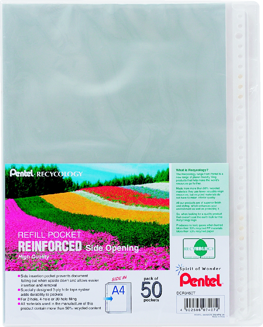 Koszulka na dokumenty A4 Pentel dcr3450 zestaw 50 sztuk | eazbiuro.pl | Zamów bez zwłoki!