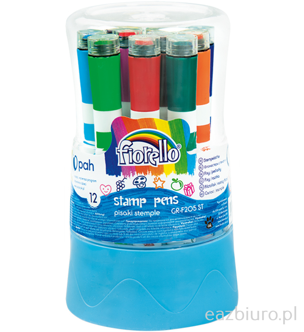 Pisaki stemple Fiorello gr-f205 st 12 kolorów | eazbiuro.pl | Zamów wygodnie!