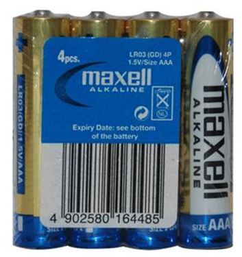 Bateria r3 alkaliczna aaalr03 Maxell 4 sztuki
