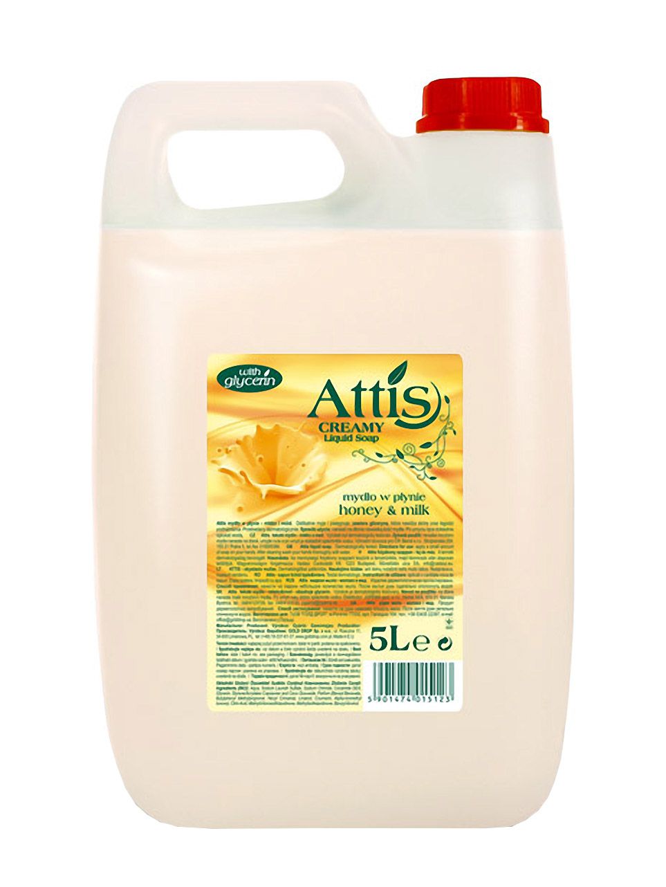 Mydło 5l Attis  białe z gliceryną creamy