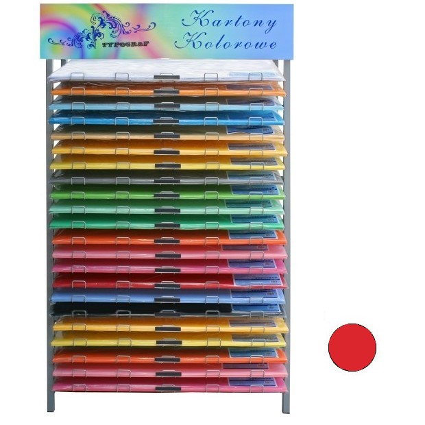Karton kolorowy Typograf B1 240 g/m2 czerwony | eazbiuro.pl | Sprawdź ofertę!
