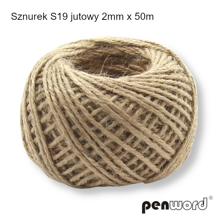 Sznurek s19 jutowy 2mm x 50m