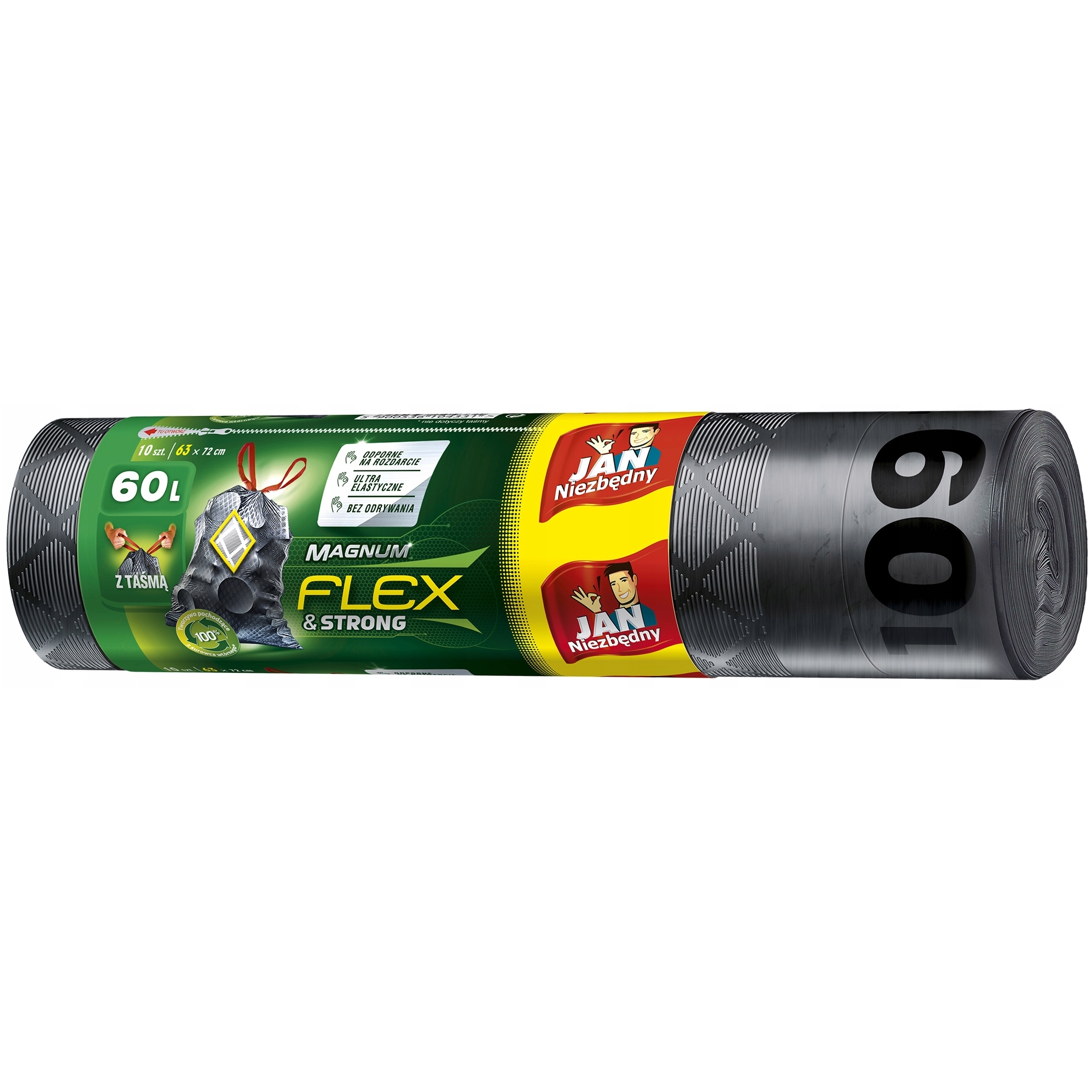 Worki na śmieci ld magnum flex Jan Niezbędny 60 l zestaw 10 sztuk. | eazbiuro.pl | Wybierz najlepsze!