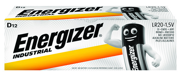 Bateria Energizer industrial, d, lr20, 1,5v, 12 sztuk