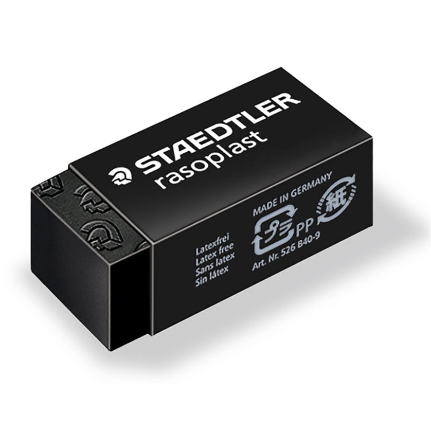 Gumka do gumowania czarna rasoPlast Staedtler 33x16x13 mm