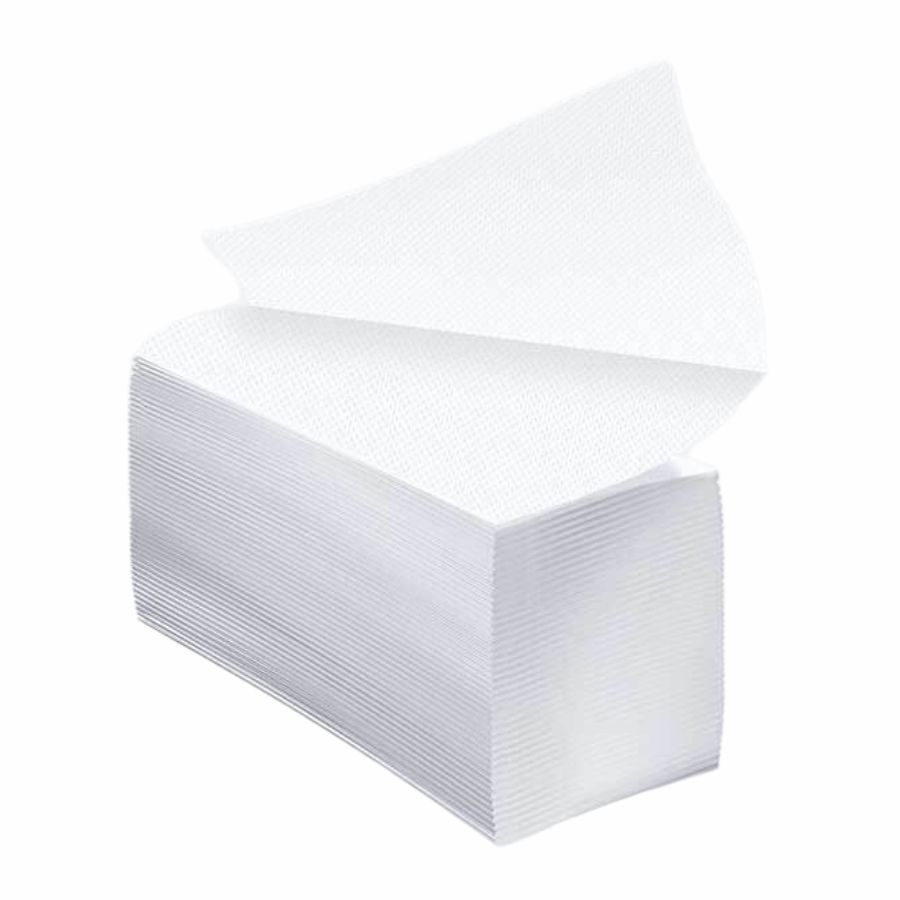 Ręcznik papierowy Luna N-Fold mini 2-warstwowy 20,4x24 biały 3000 składek