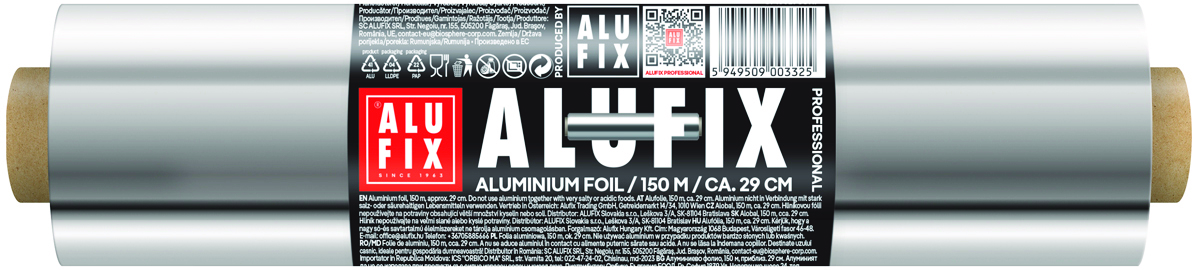 Folia aluminiowa ALUFIX, BL, standard, 29cmx150m