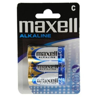 Bateria r14 alkaliczna clr14 okrągła średnia 2 sztuki