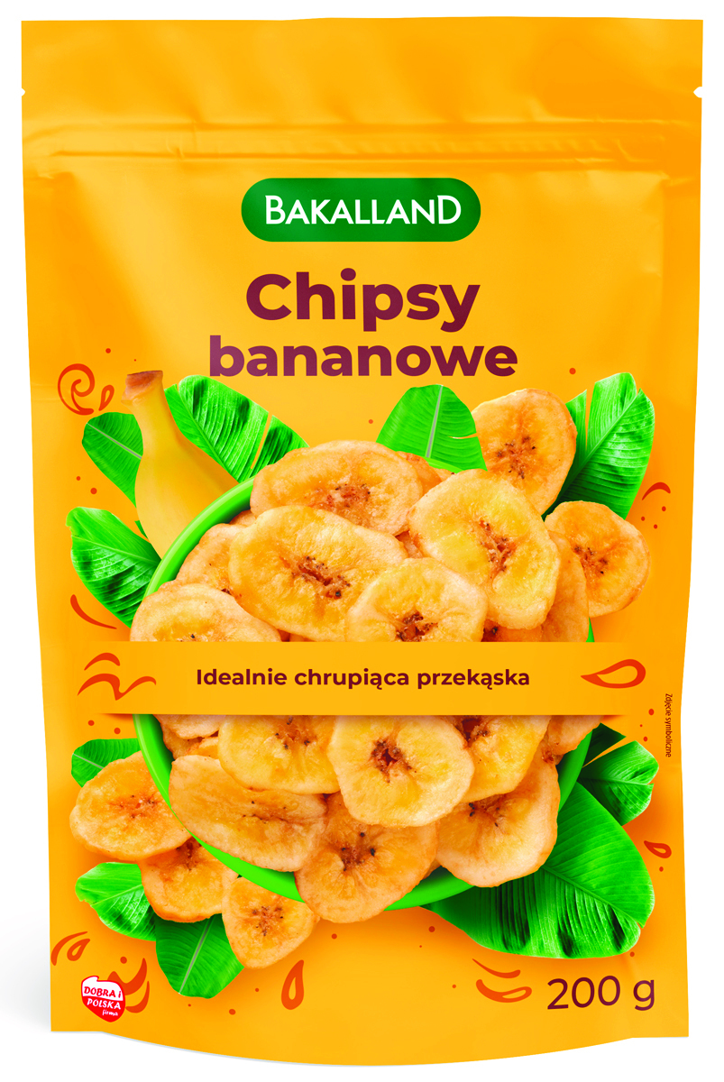 Chipsy bananowe BAKALLAND, 200g
