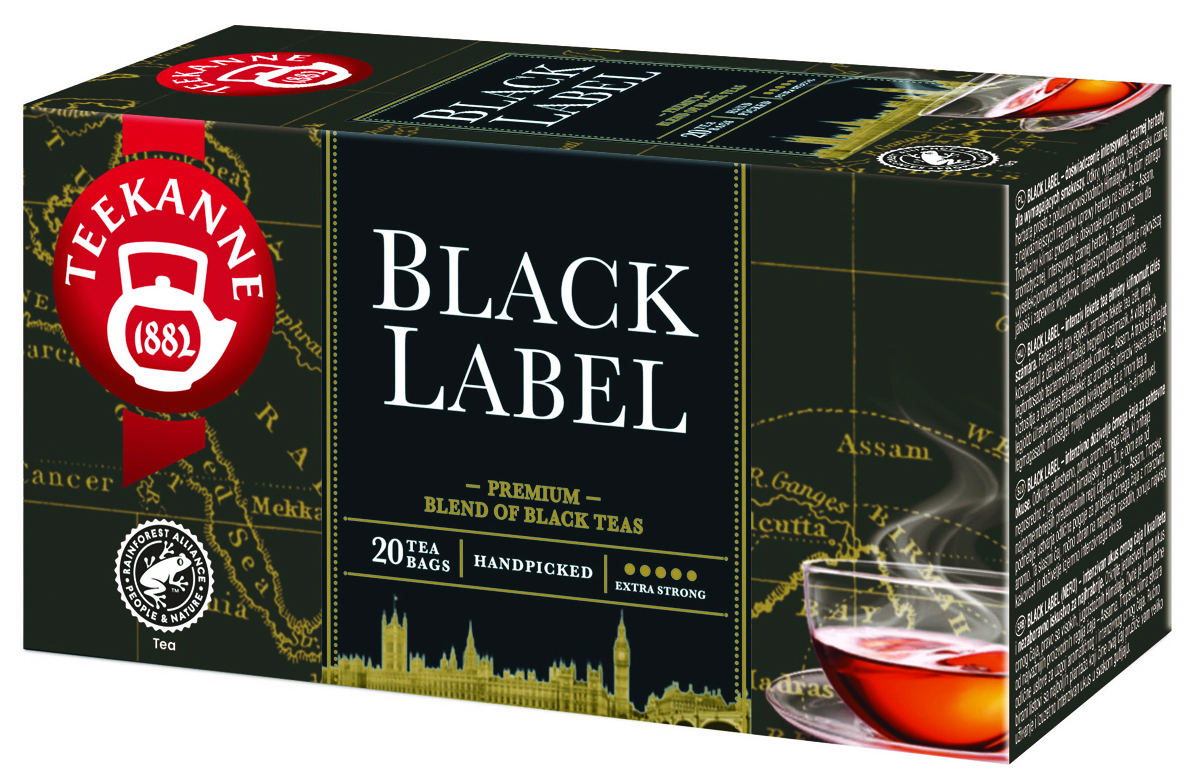 Herbata TEEKANNE Black Label, 20 kopert