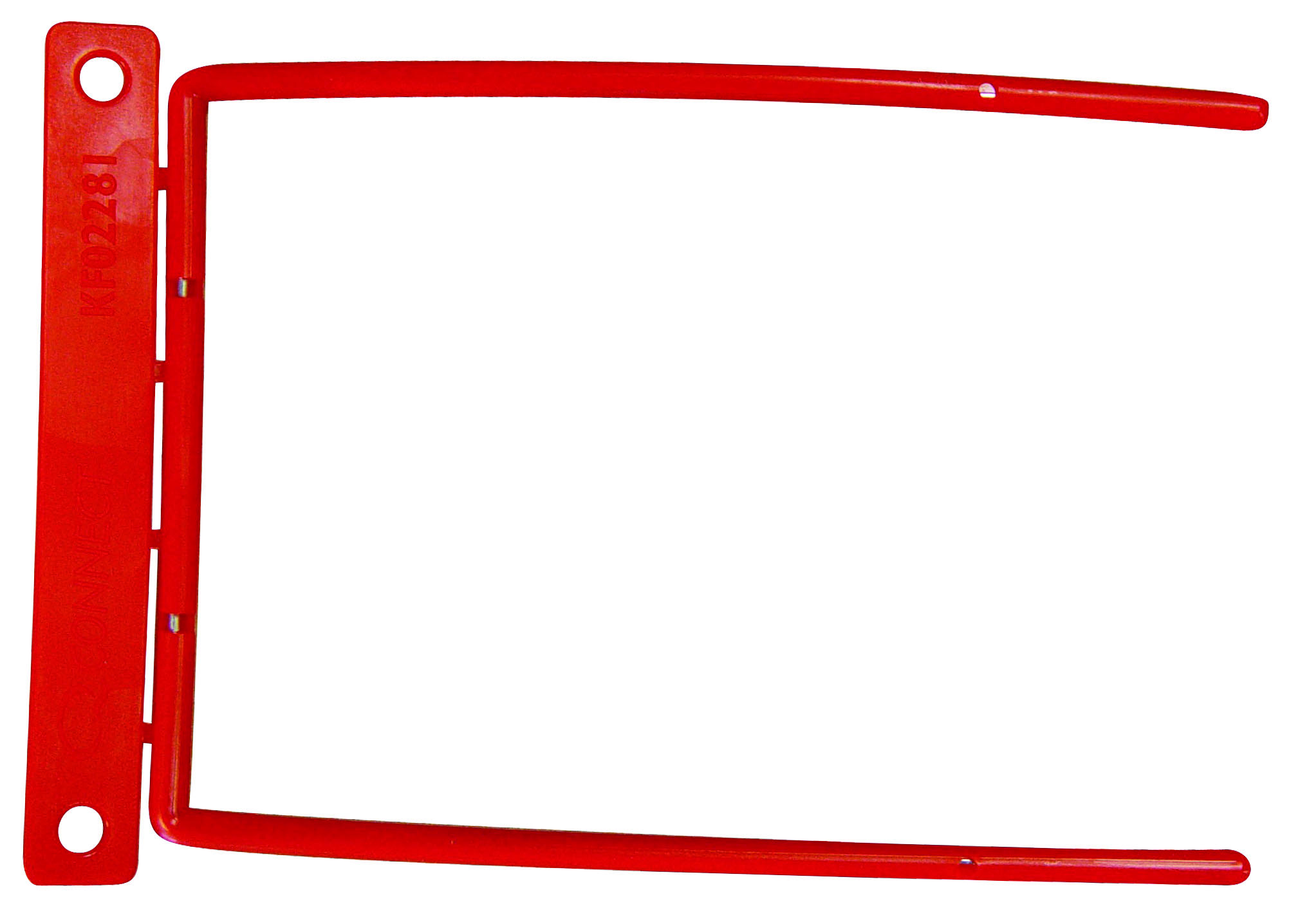 Klipsy archiwizacyjne Q-Connect d-clip, grubość pliku max. 8cm, czerwony Klipsy archiwizacyjne Q-Connect d-clip, grubość pliku max. 8cm, czerwony
