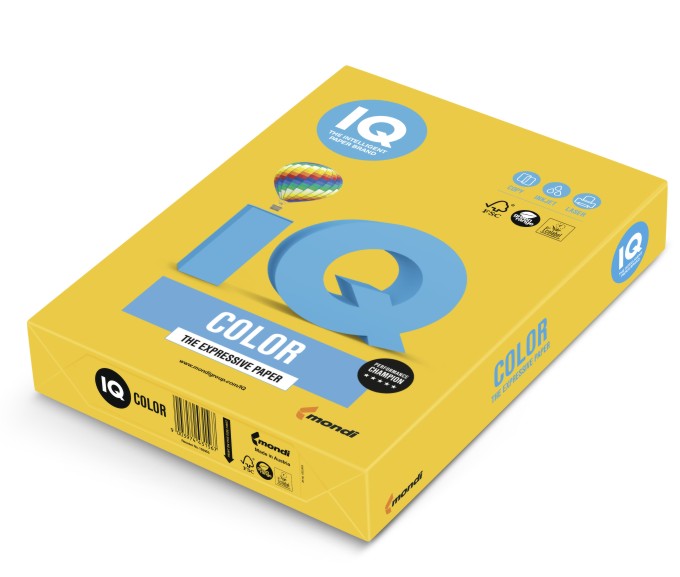 Papier ksero iq color A4 160g ciemnożółty sy40 Papier ksero iq color A4 160g ciemnożółty sy40