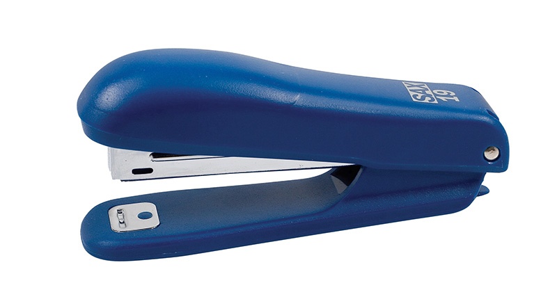 Zszywacz Sax19, zszywa do 10 kartek, zintegrowany rozszywacz, niebieski | eazbiuro.pl | Kup teraz!