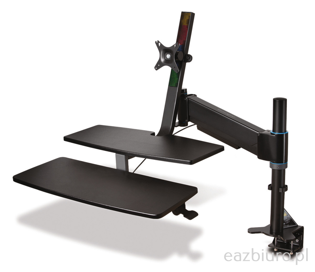 Miejsce do pracy Kensington smartfit®, na siedząco lub stojąco, czarny
