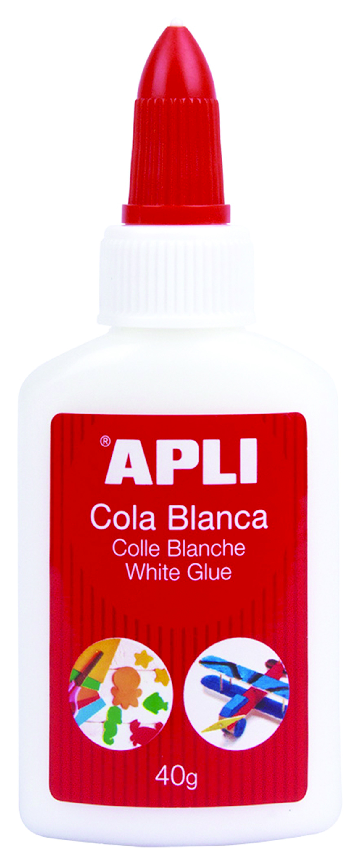 Klej w płynie Apli, 40 g, biały Klej w płynie Apli, 40 g, biały