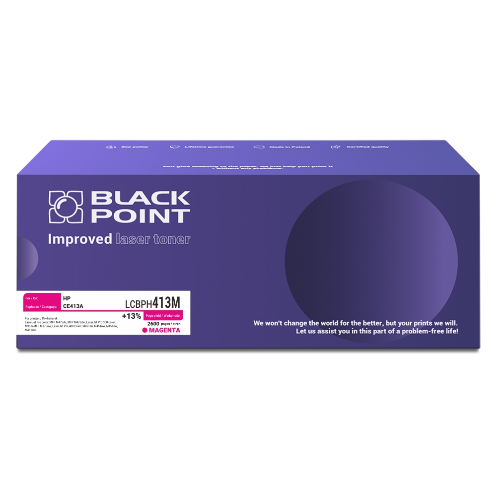 Toner Black Point HP cE413a - lcBlack Pointh413m