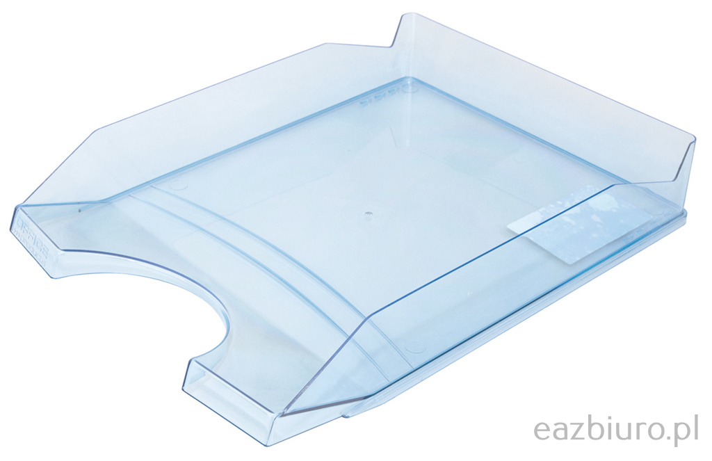 Szufladka na biurko Office Products, polistyren/pp, A4, transparentna niebieska