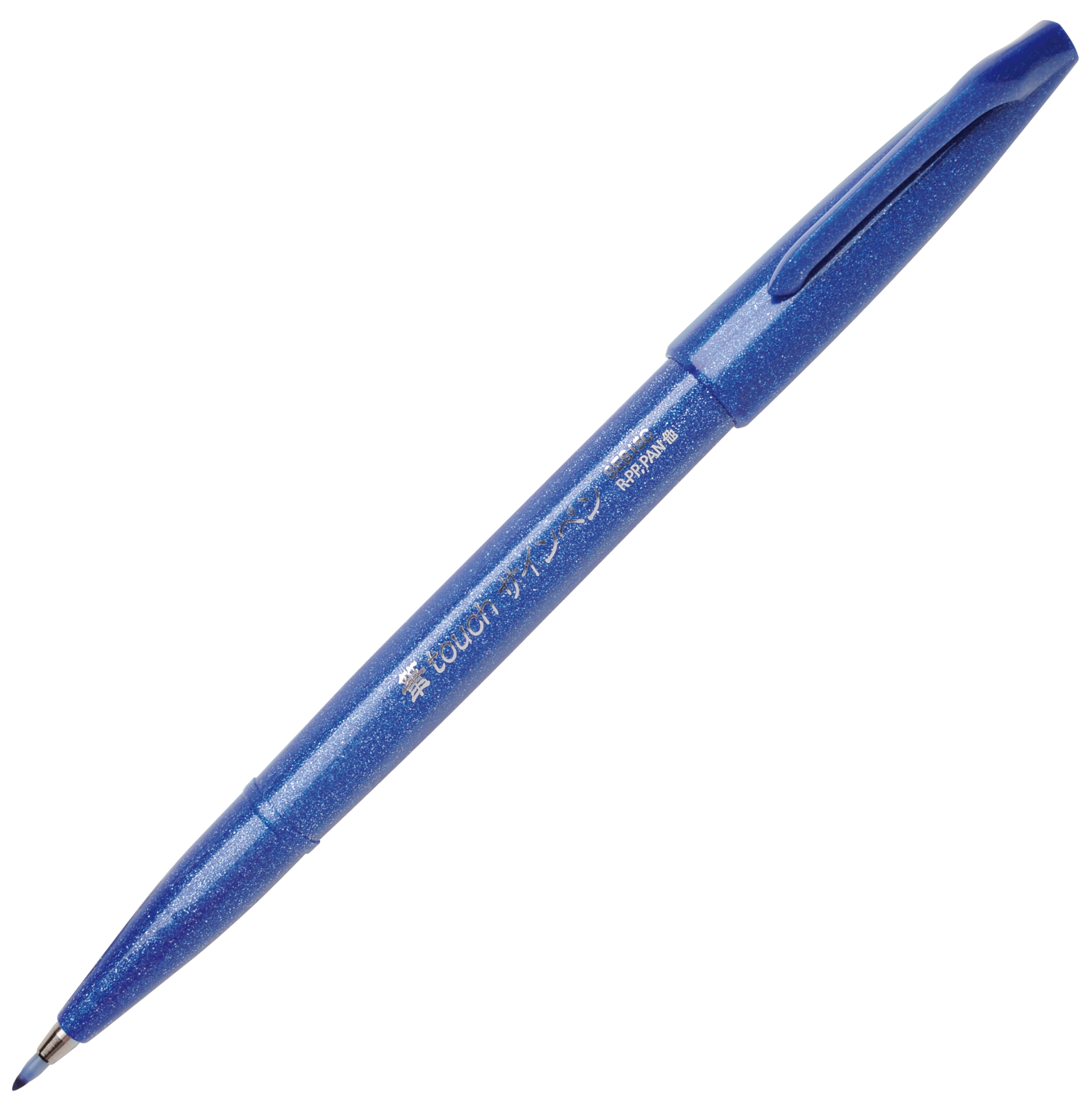 Pisak pędzelkowy Pentel ses15 niebieski | eazbiuro.pl | Działaj śmiało!