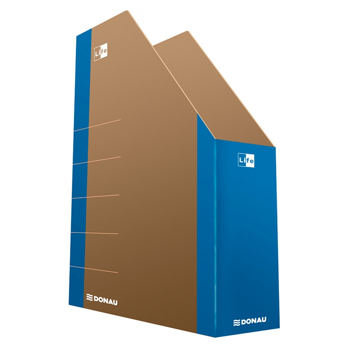 Pojemnik na dokumenty Donau life, karton, A4, niebieski | eazbiuro.pl | Kup już teraz!