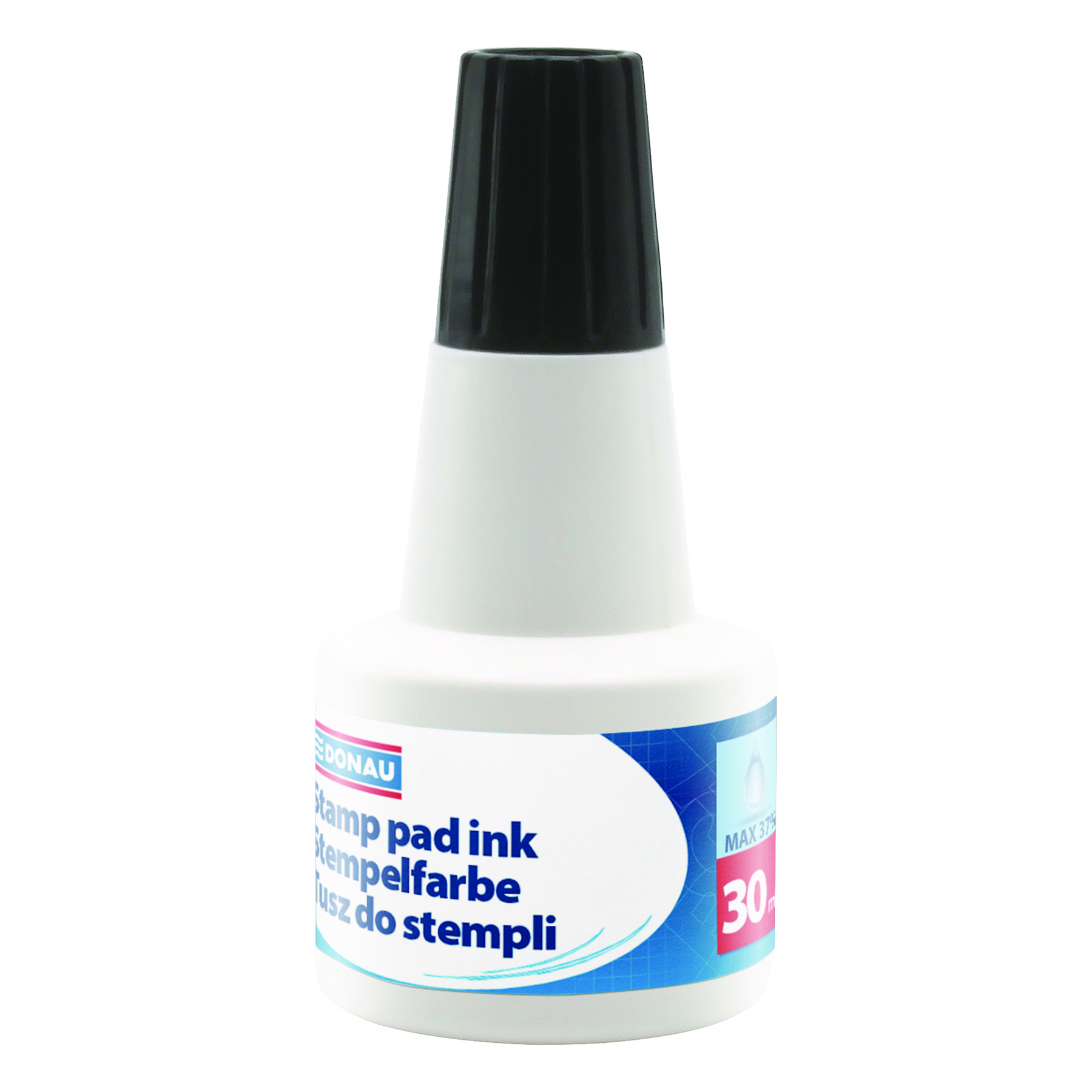 Tusz do stempli Donau 30ml czarny Tusz do stempli Donau 30ml czarny