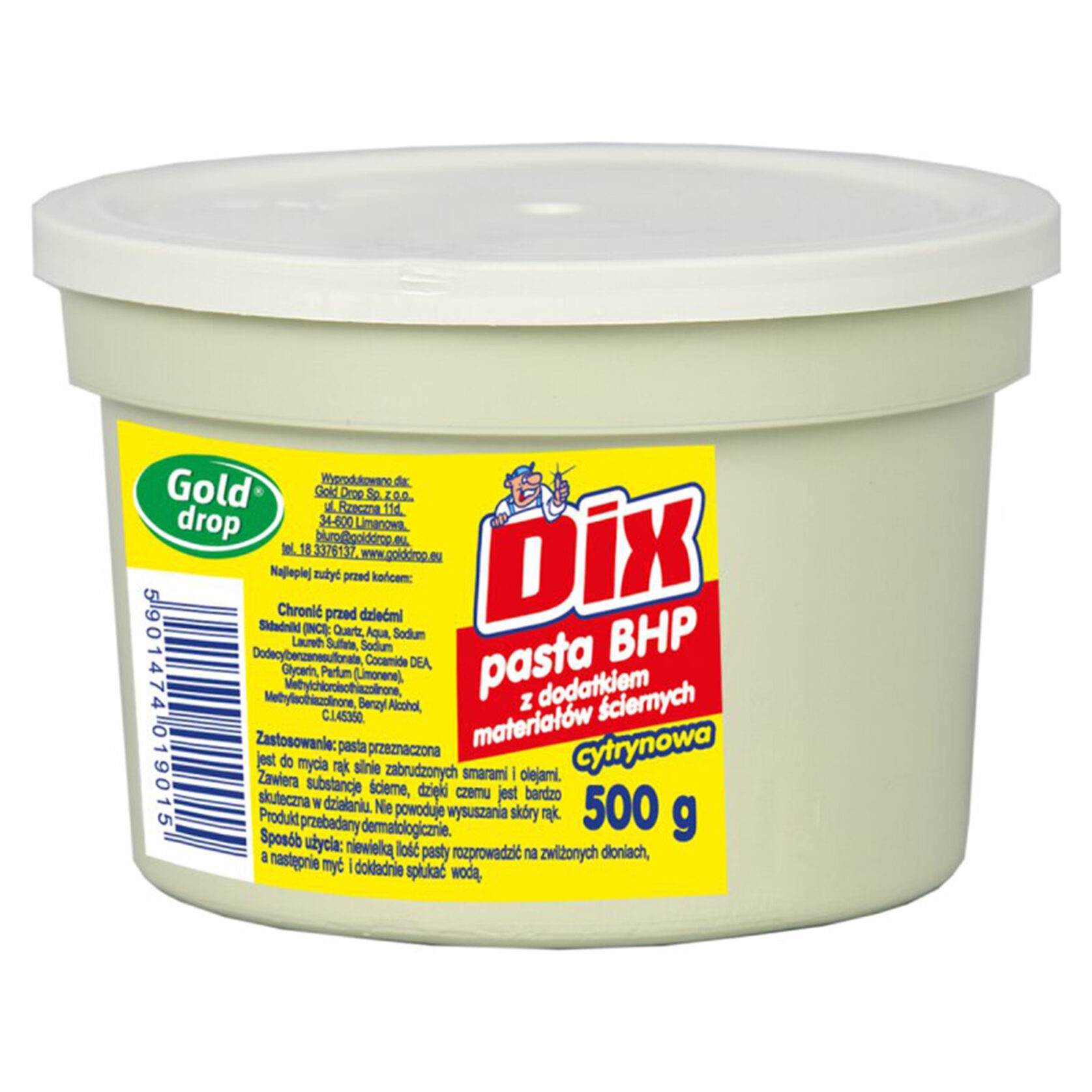 Pasta BHP dix ścierna 500g cytrynowa