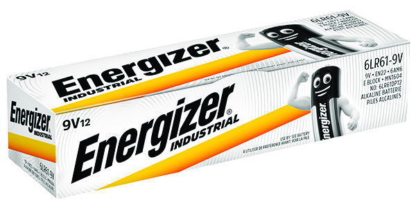 Bateria Energizer industrial, e, 6lr61, 9v, 12 sztuk