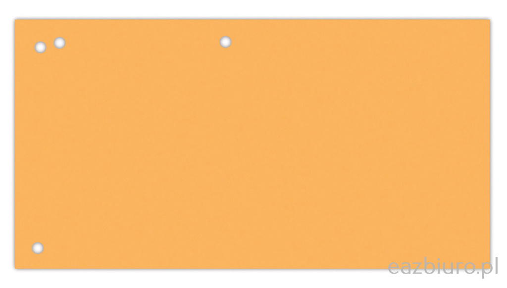 Przekładki Office Products, karton, 1 3 A4, 240 x 105 mm, zestaw 100 sztuk, pomarańczowe | eazbiuro.pl | Zamów online!