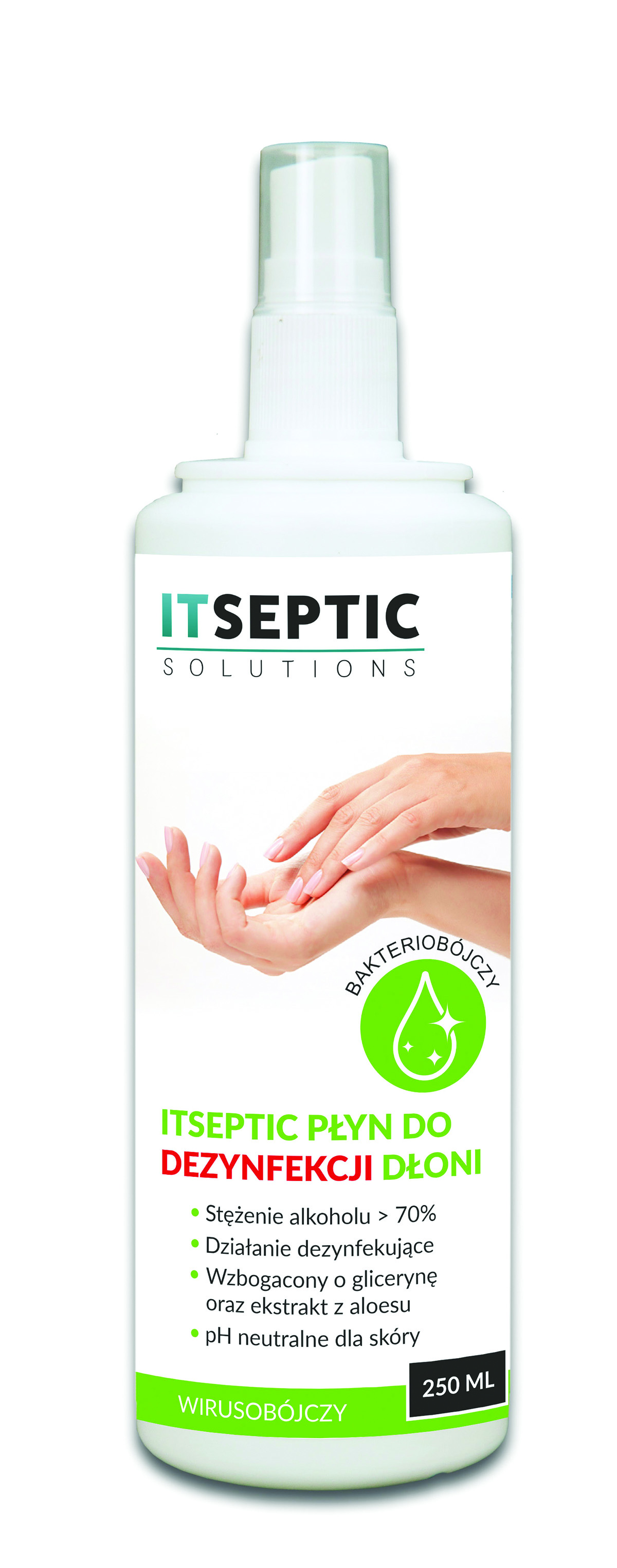 Płyn do dezynfekcji dłoni itseptic, 250ml
