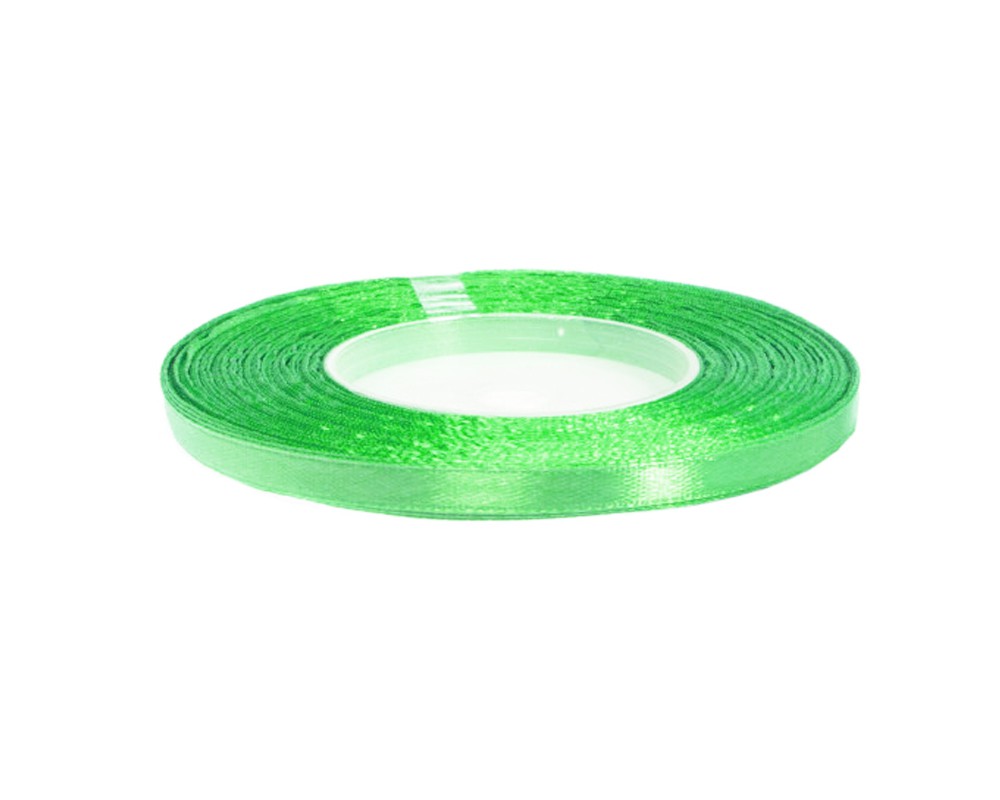 Wstążka Brewis satynowa 6 mm 32 m jasno-zielony | eazbiuro.pl | Weź najlepsze!