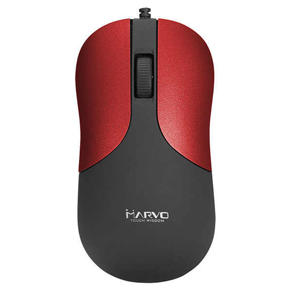 Mysz przewodowa Marvo dms002rd, 1200dpi, optyczna, czarno-czerwona